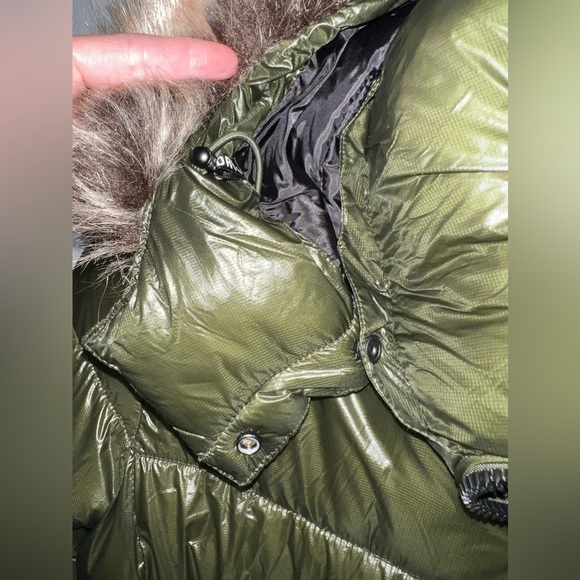 NWT Superdry Code MTN Fuji Shine Jacket Dark Moss Green Women Size 10 - Picture 10 of 11
